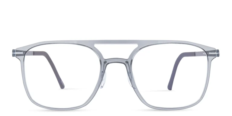 Shop Silhouette Rectangle Eyeglasses in Grey online.