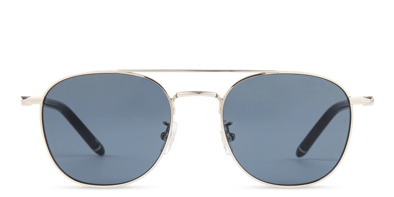 Shop MONTBLANC Pilot Sunglasses in Silver online.