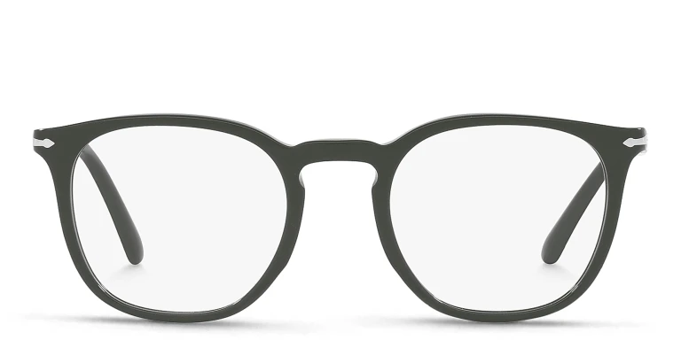 Shop PERSOL Unisex Panthos Eyeglasses in Green online.