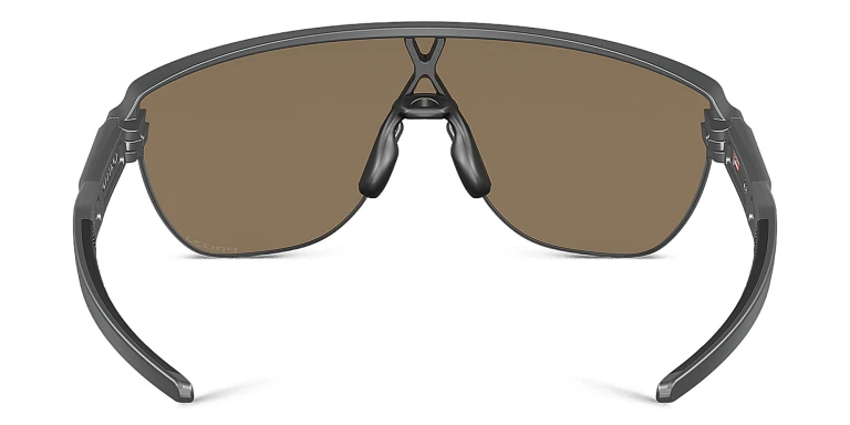 Shop Oakley Half-Rim Mask Sunglasses in Black online.