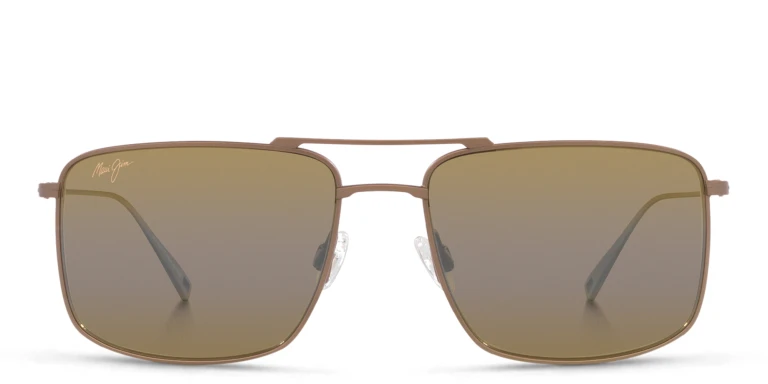 Shop Maui Jim Aeko Square Sunglasses in Brown online.
