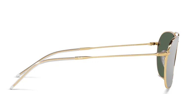 Shop Ray-Ban Reverse Unisex Square Sunglasses in Gold online.