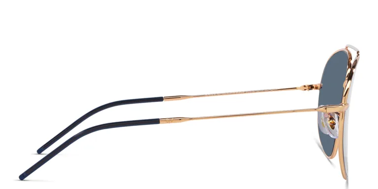 Shop Ray-Ban Reverse Unisex Pilot Sunglasses in Gold online.