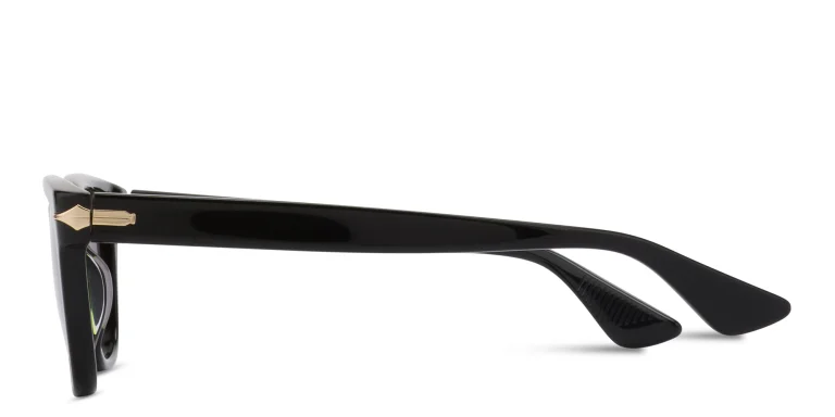 Shop MONTBLANC Square Sunglasses in Black online.