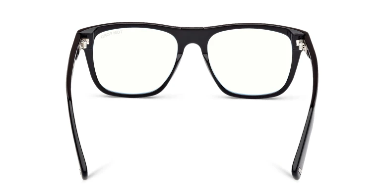 Shop TOM FORD Square Eyeglasses in Black online.