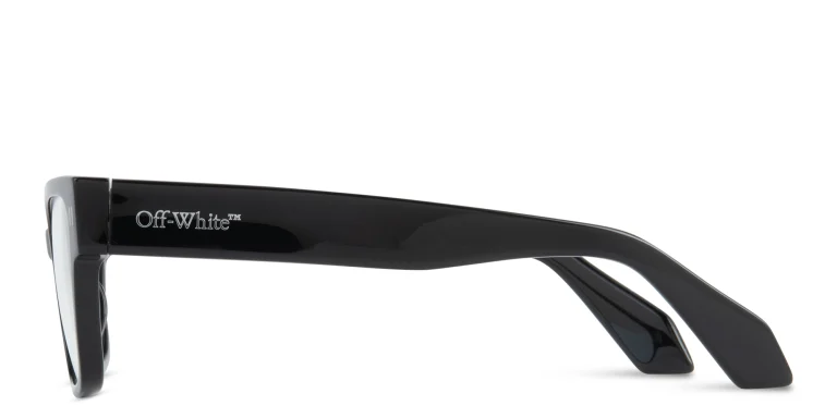 Shop OFF WHITE Style 56 Unisex Rectangle Eyeglasses in Black online.