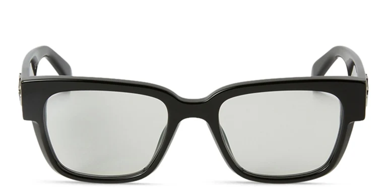 Shop OFF WHITE Style 59 Unisex Square Eyeglasses in Black online.