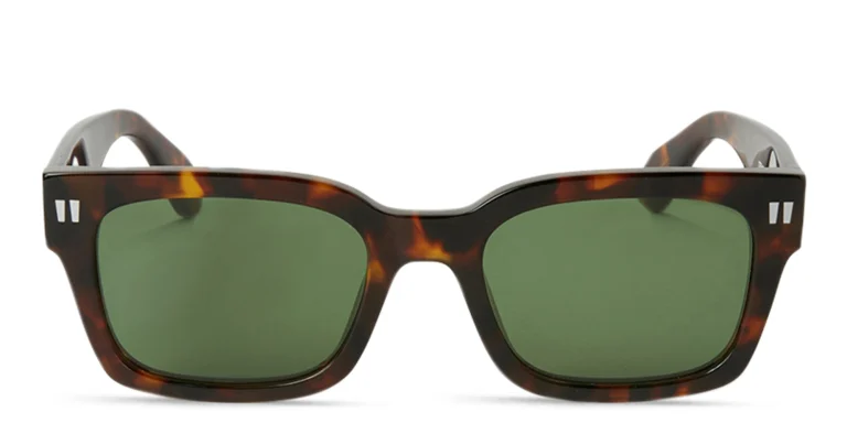 Shop OFF WHITE Midland Unisex Rectangle Sunglasses in Havana online.