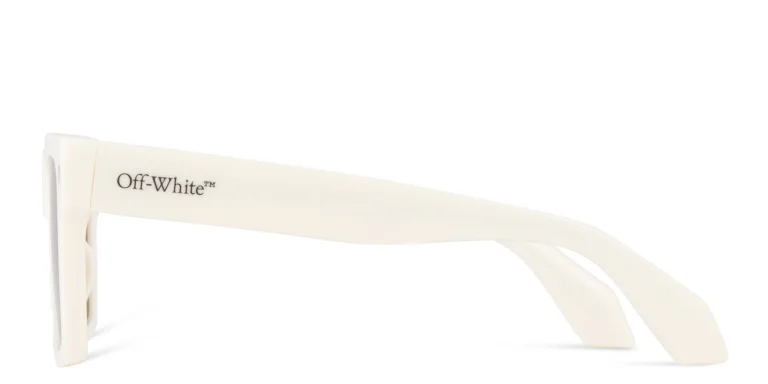 Shop OFF WHITE Lawton Unisex Square Sunglasses in White online.