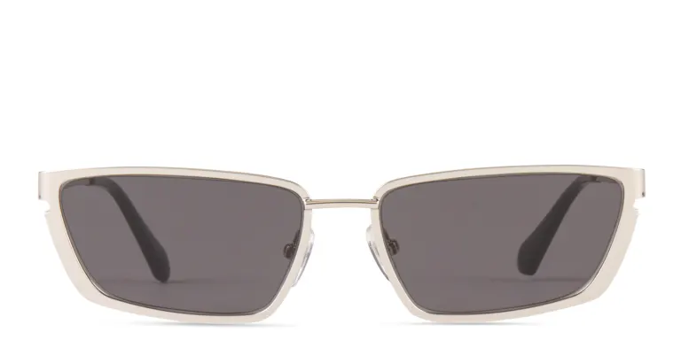 Shop OFF WHITE Richfield Unisex Cat-Eye Sunglasses in Silver online.