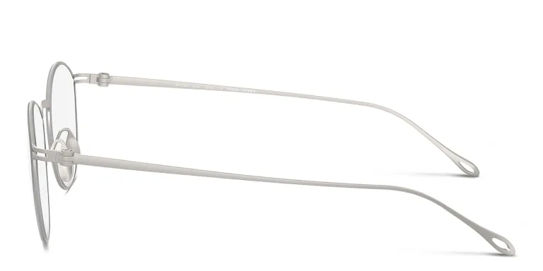 Shop GIORGIO ARMANI Panthos Eyeglasses in Silver online.