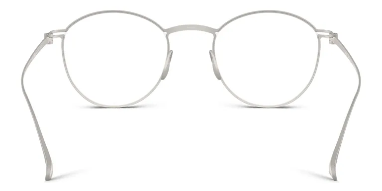 Shop GIORGIO ARMANI Panthos Eyeglasses in Silver online.