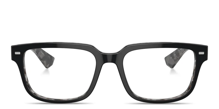 Shop Dolce & Gabbana Square Eyeglasses in Black online.