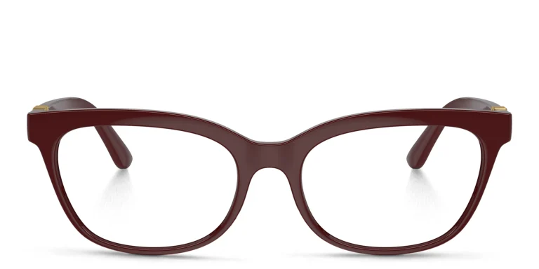 Shop Dolce & Gabbana Butterfly Eyeglasses in Red online.