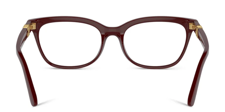 Shop Dolce & Gabbana Butterfly Eyeglasses in Red online.