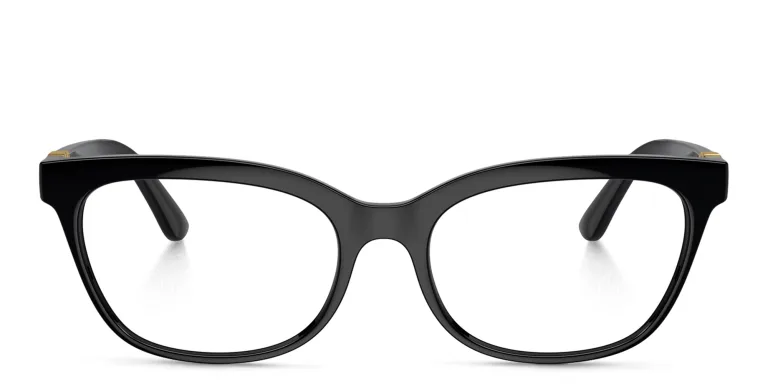 Shop Dolce & Gabbana Butterfly Eyeglasses in Black online.