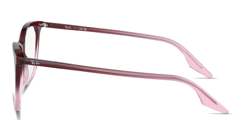 Shop Ray-Ban Optics Cat-Eye Eyeglasses in Red online.