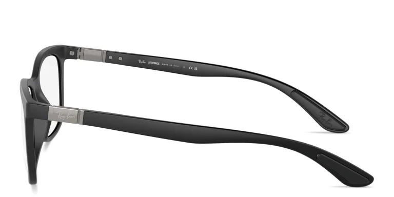 Shop Ray-Ban Unisex Pillow Eyeglasses in Black online.