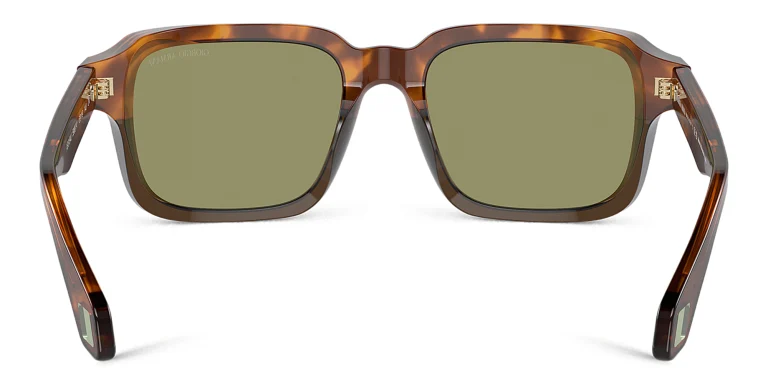 Shop GIORGIO ARMANI Rectangle Sunglasses in Havana online.