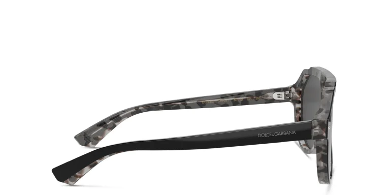 Shop Dolce & Gabbana Pilot Sunglasses in Black online.