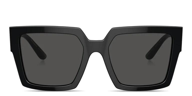Shop Dolce & Gabbana Square Sunglasses in Black online.