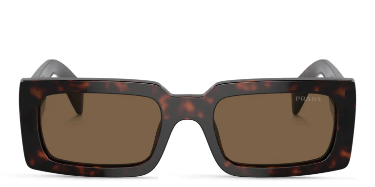 Shop PRADA Pillow Sunglasses in Tortoise online.
