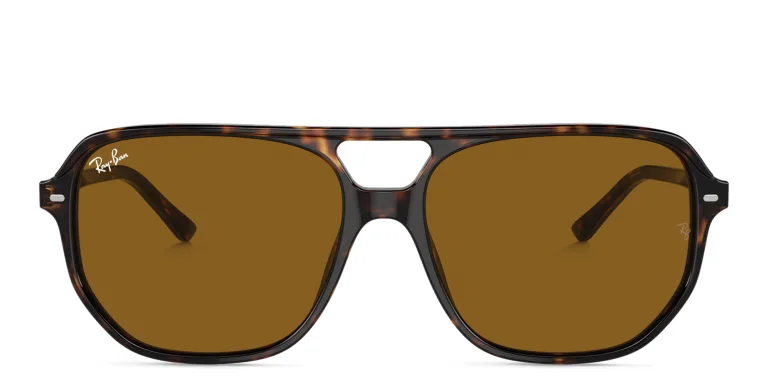 Shop Ray-Ban Bill One Unisex Irregular Sunglasses in Havana online.