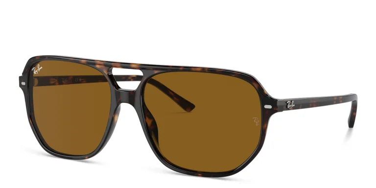 Shop Ray-Ban Bill One Unisex Irregular Sunglasses in Havana online.