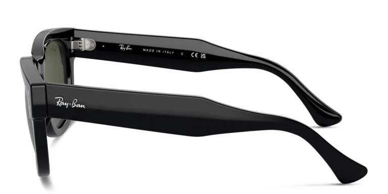 Shop Ray-Ban Mega Hawkeye Unisex Square Sunglasses in Black online.