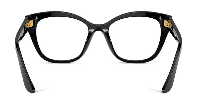 Shop MIU MIU Square Eyeglasses in Black online.