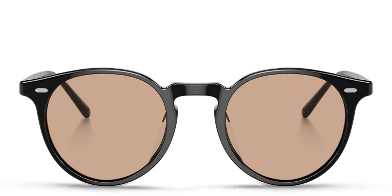 Shop OLIVER PEOPLES Unisex Round Eyeglasses in Black online.