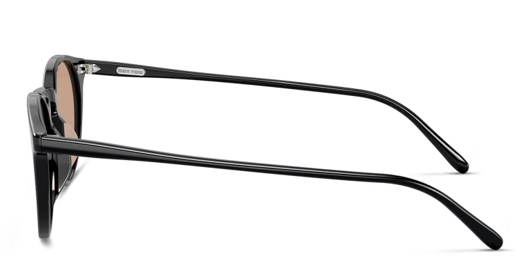 Shop OLIVER PEOPLES Unisex Round Eyeglasses in Black online.
