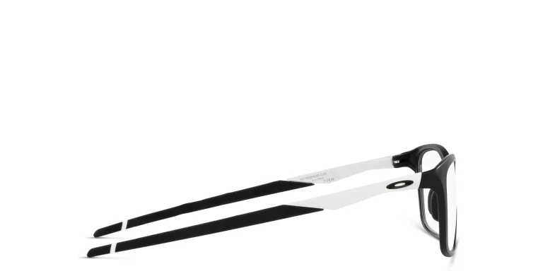 Shop Oakley Wide Rectangle Eyeglasses in Black online.