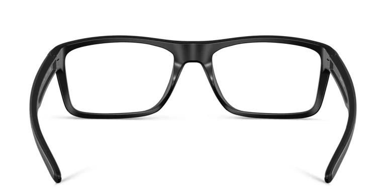 Shop Oakley Wide Rectangle Eyeglasses in Black online.