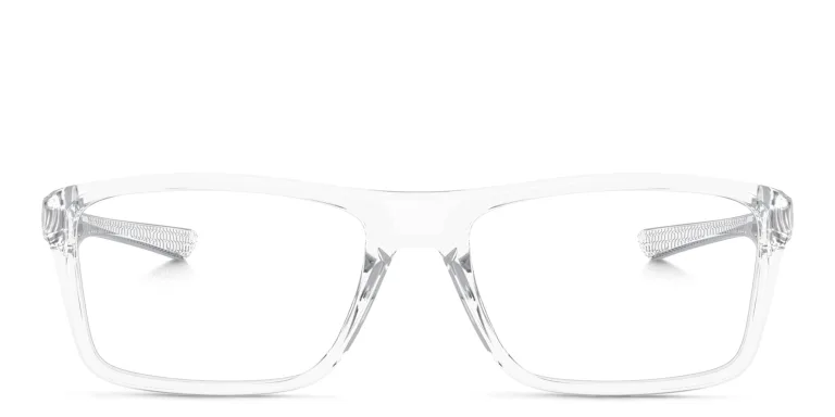 Shop Oakley Wide Rectangle Eyeglasses in Clear online.