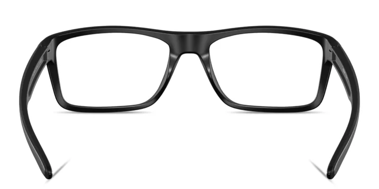 Shop Oakley Rafter Rectangle Eyeglasses in Black online.