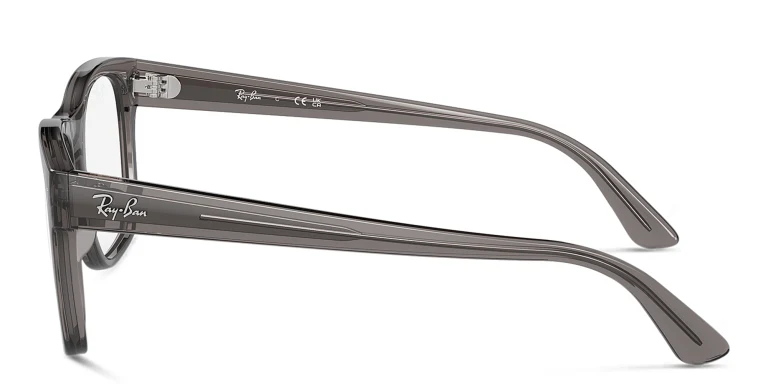 Shop Ray-Ban Unisex Square Eyeglasses in Grey online.