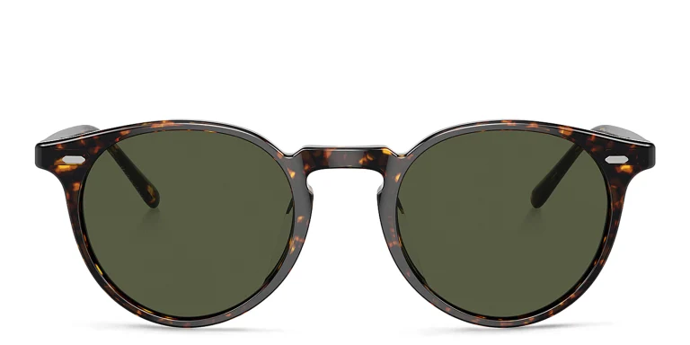 Shop OLIVER PEOPLES Unisex Panthos Sunglasses in Tortoise online.