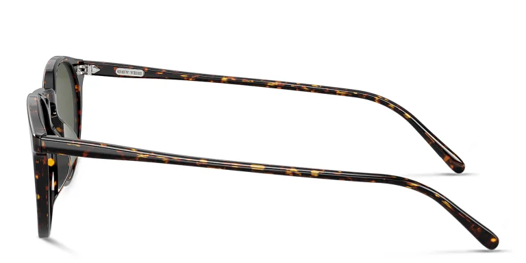 Shop OLIVER PEOPLES Unisex Panthos Sunglasses in Tortoise online.