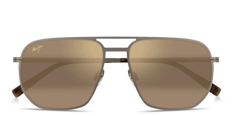 Shop Maui Jim Shark's Cove Unisex Square Sunglasses in Brown online.