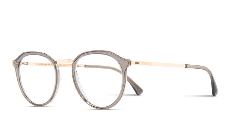 Shop MYKITA Paulson Unisex Round Eyeglasses in Gold online.