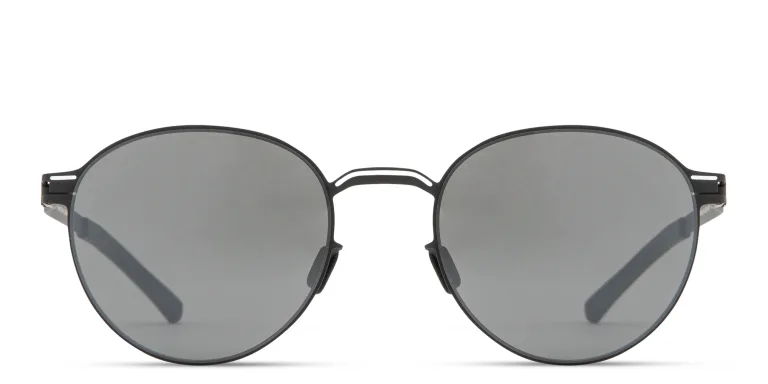 Shop MYKITA Carlo Unisex Round Sunglasses in Black online.