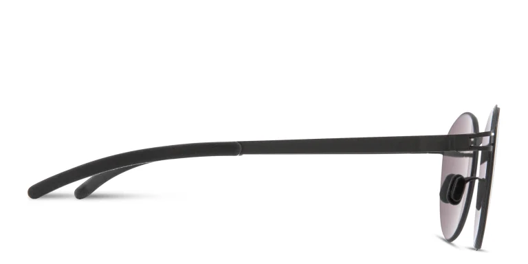 Shop MYKITA Carlo Unisex Round Sunglasses in Black online.