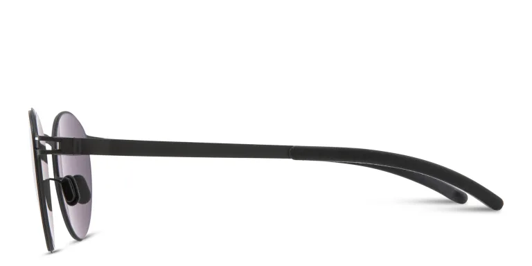 Shop MYKITA Carlo Unisex Round Sunglasses in Black online.