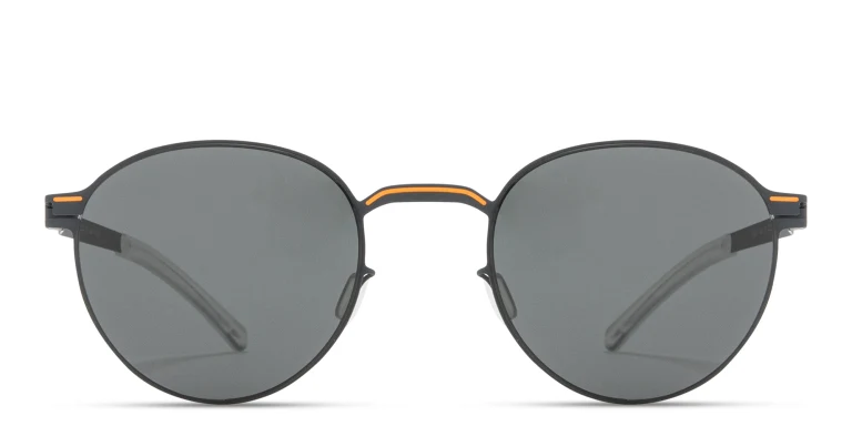 Shop MYKITA Carlo Unisex Round Sunglasses in Blue online.