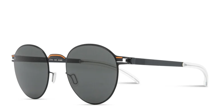 Shop MYKITA Carlo Unisex Round Sunglasses in Blue online.