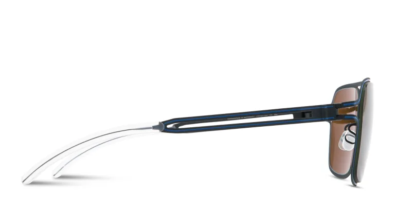 Shop MYKITA Riku Aviator Sunglasses in Blue online.