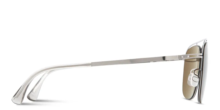 Shop MYKITA Nor Aviator Sunglasses in Silver online.