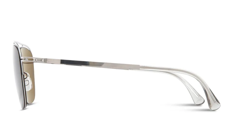 Shop MYKITA Nor Aviator Sunglasses in Silver online.