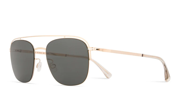 Shop MYKITA Nor Aviator Sunglasses in Gold online.